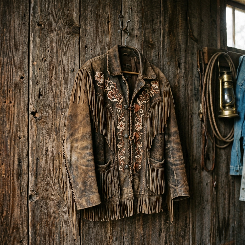 Suede Fringe Jacket